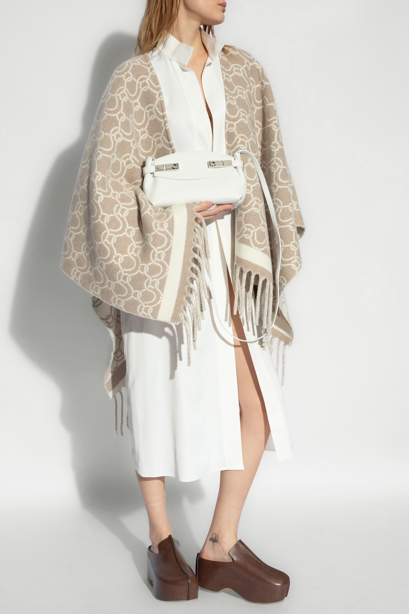 FERRAGAMO Wool poncho | Women's Clothing | Vitkac